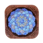 دیوارکوب میناکاری با جعبه چوبی سایز 25