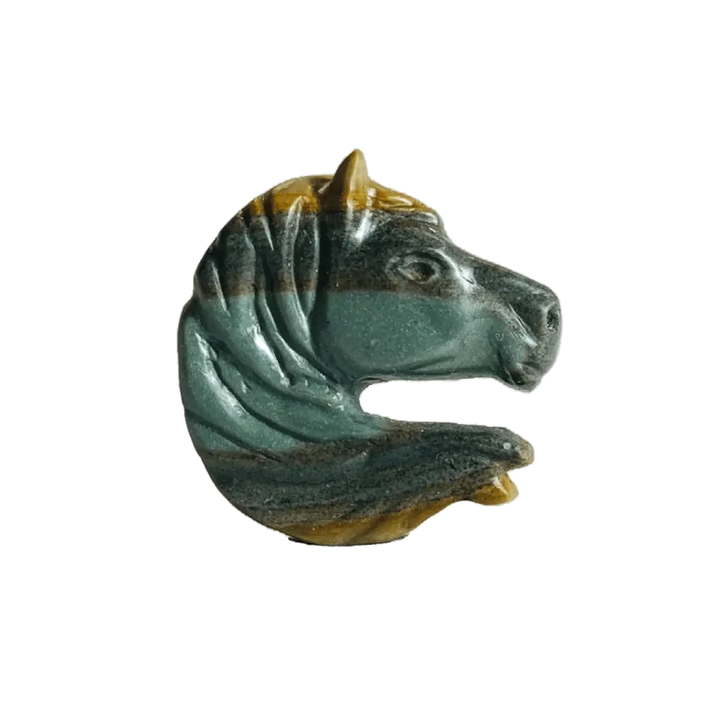 کاروینگ سر اسب روی سنگ امپریال
