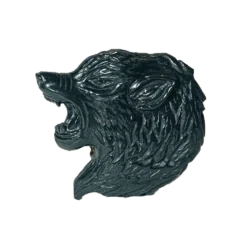 کاروینگ سر گرگ روی سنگ اونیکس