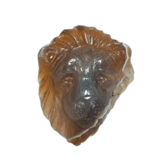کاروینگ سر شیر عقیق عسلی