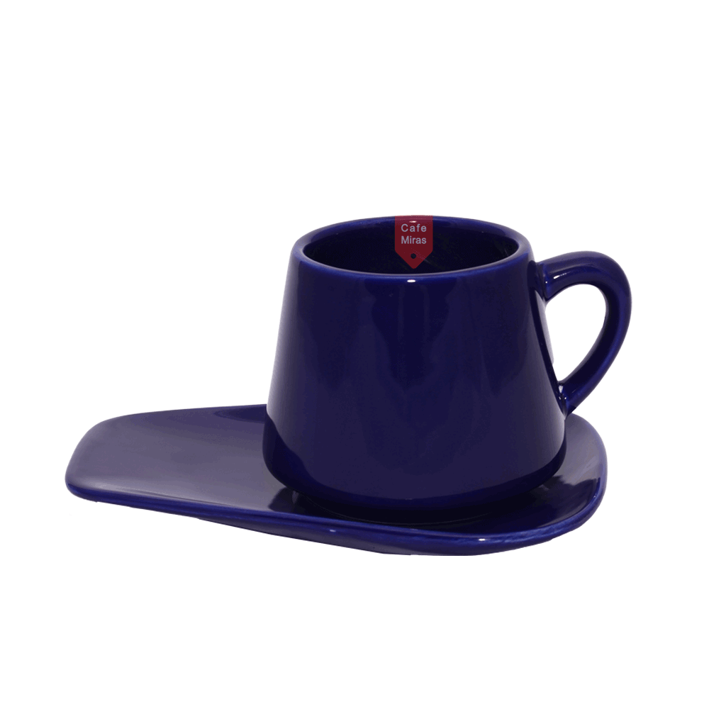 Gallery6 ماگ مخروطی و زیرماگی لاجوردی